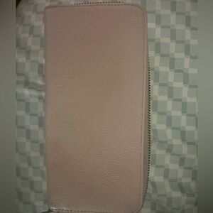 baby pink & gold wallet